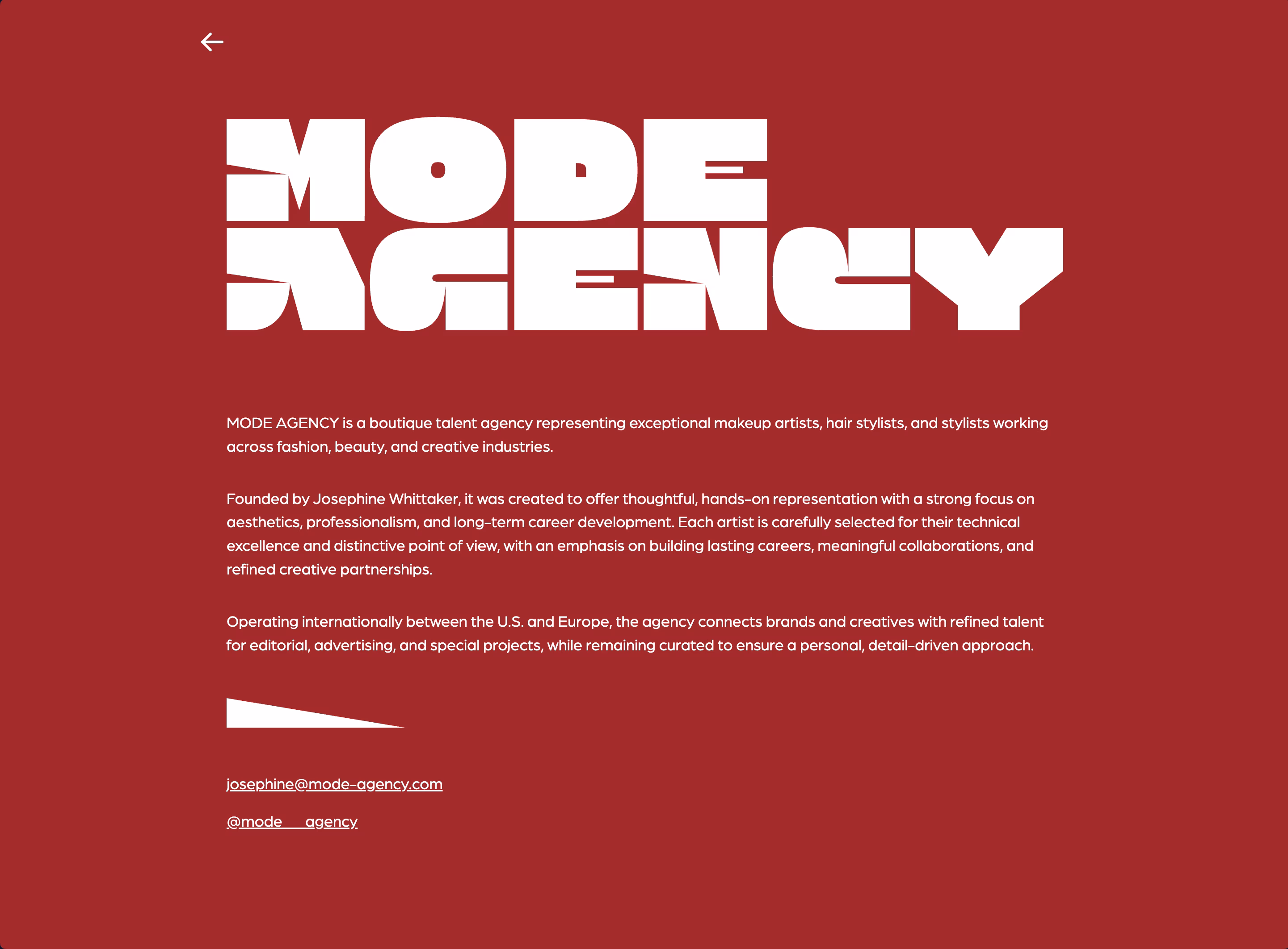 About Page Mode Agency