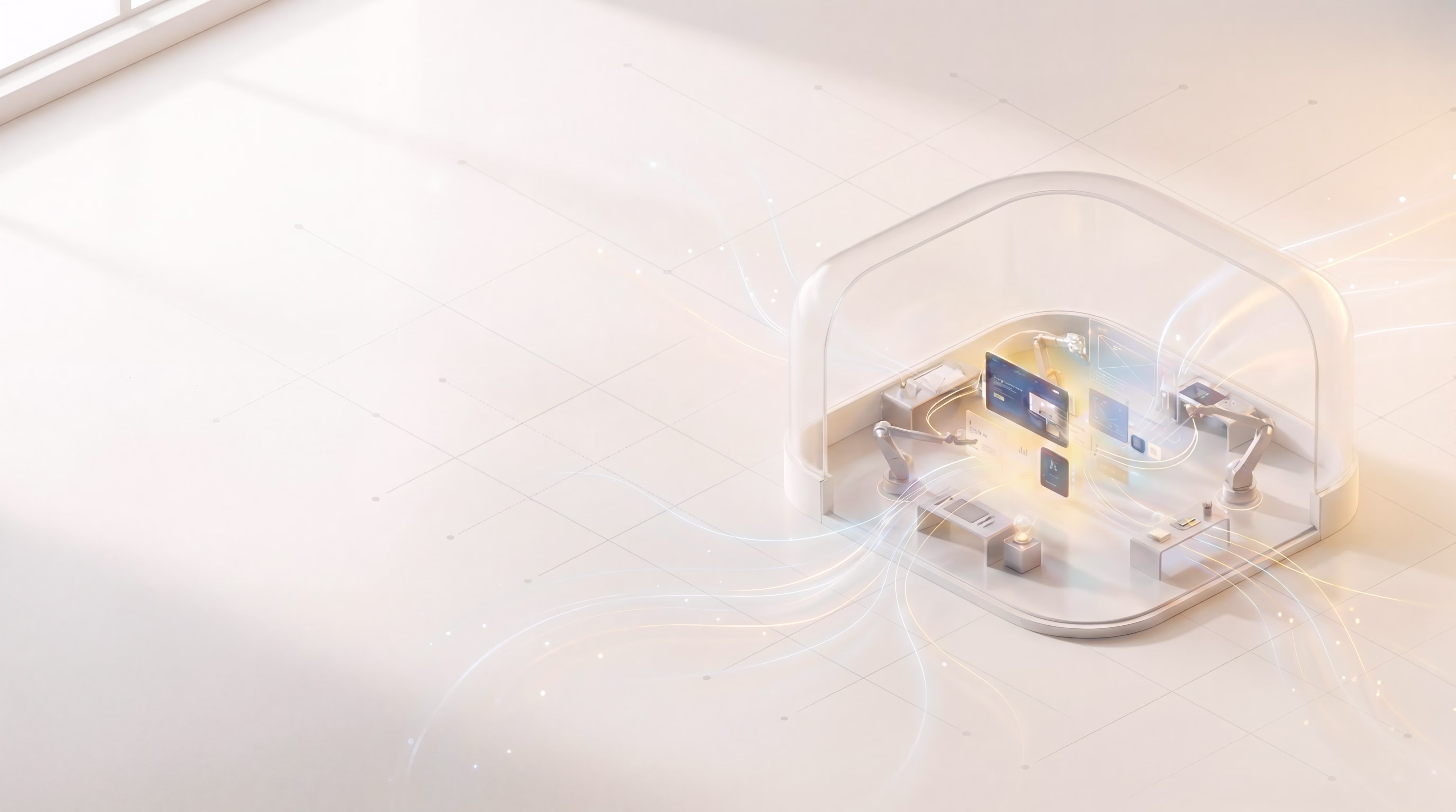 Claymorphisme tech hub